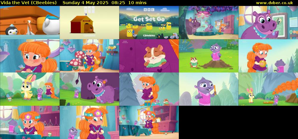 Vida the Vet (CBeebies) Sunday 4 May 2025 08:25 - 08:35