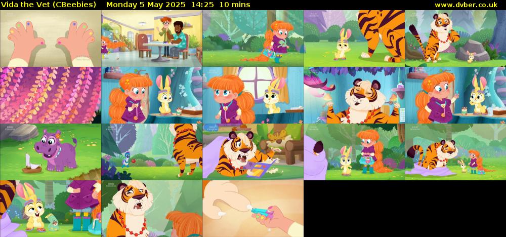 Vida the Vet (CBeebies) Monday 5 May 2025 14:25 - 14:35
