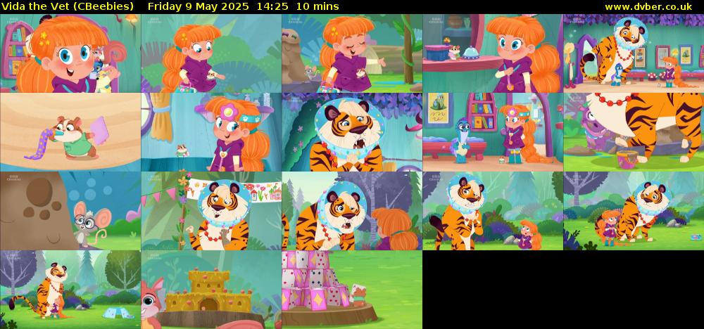 Vida the Vet (CBeebies) Friday 9 May 2025 14:25 - 14:35