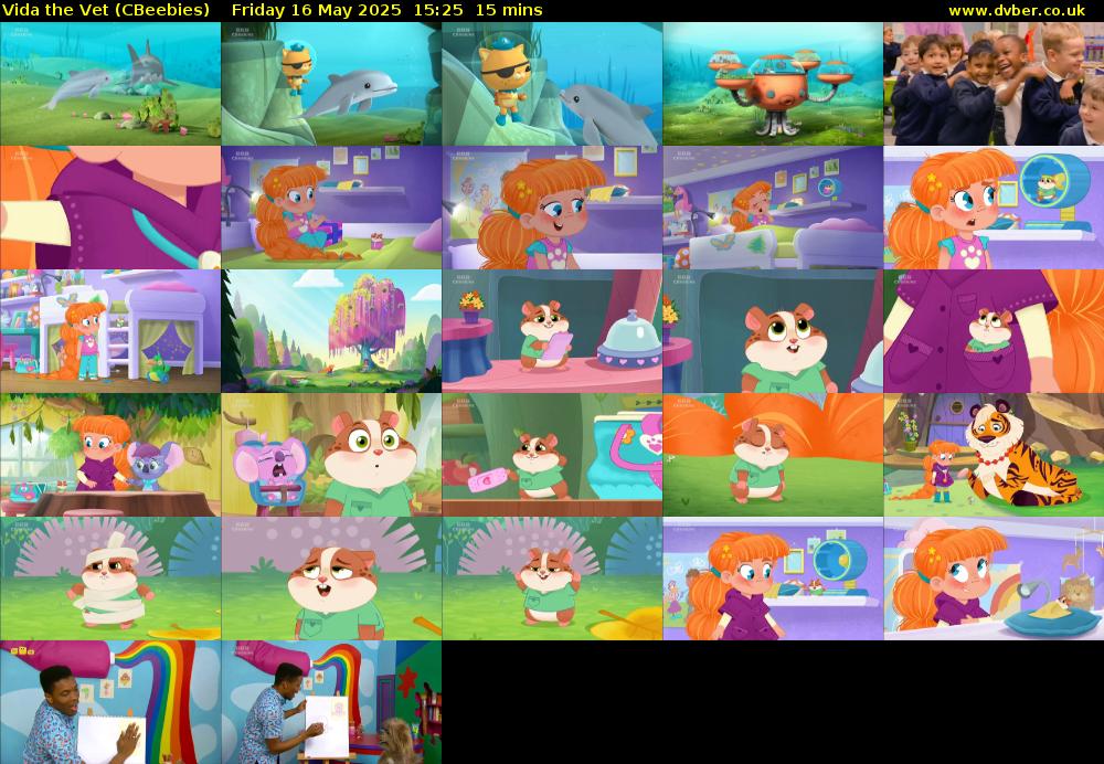 Vida the Vet (CBeebies) Friday 16 May 2025 15:25 - 15:40