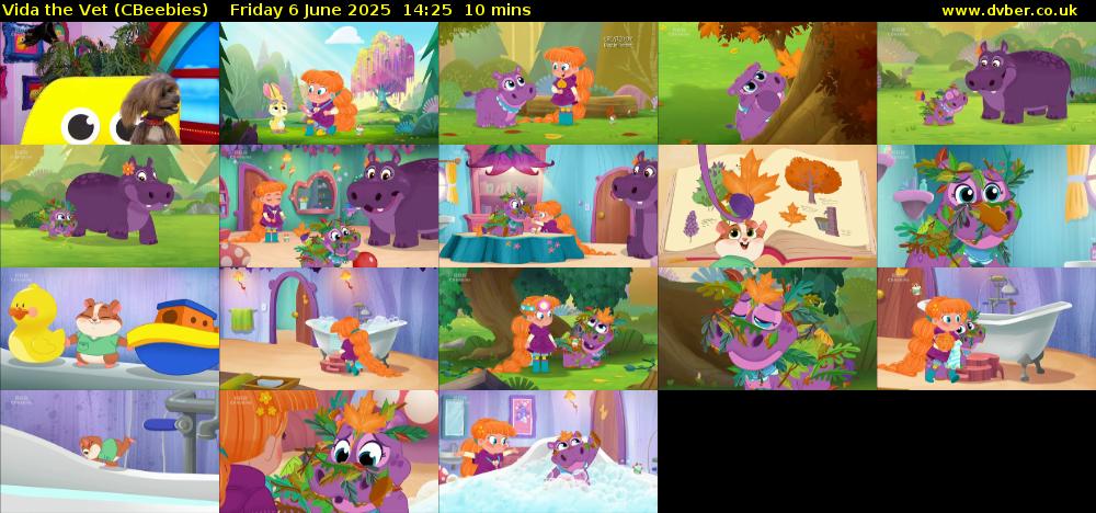 Vida the Vet (CBeebies) Friday 6 June 2025 14:25 - 14:35