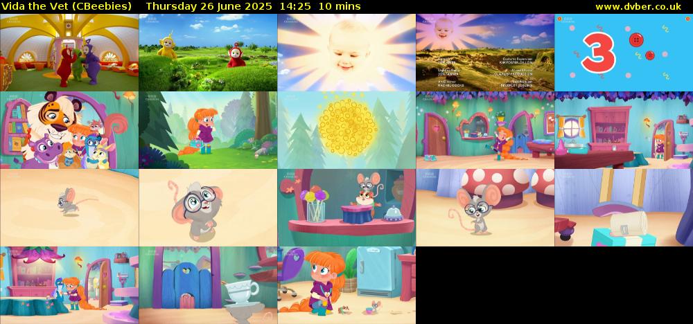 Vida the Vet (CBeebies) Thursday 26 June 2025 14:25 - 14:35
