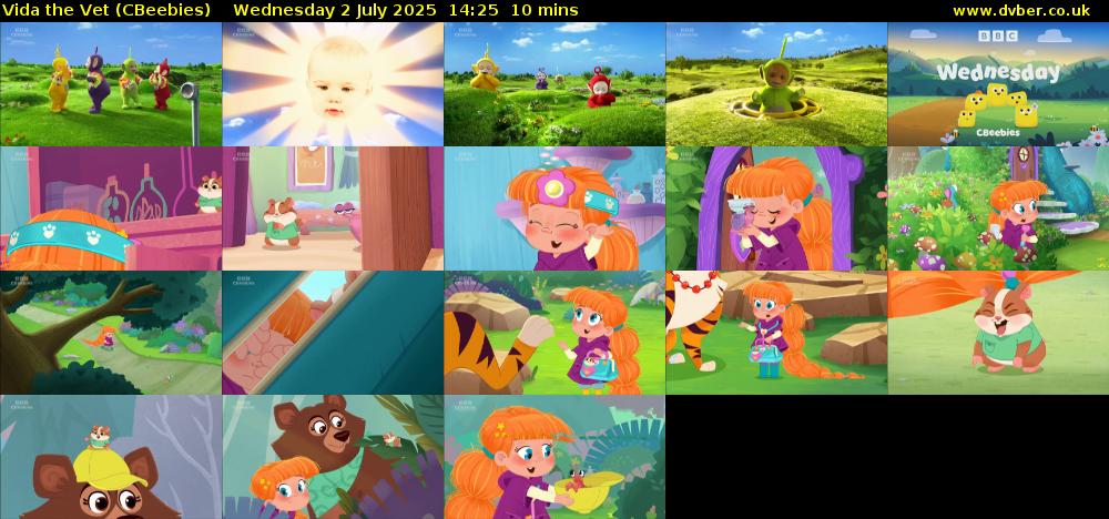 Vida the Vet (CBeebies) Wednesday 2 July 2025 14:25 - 14:35