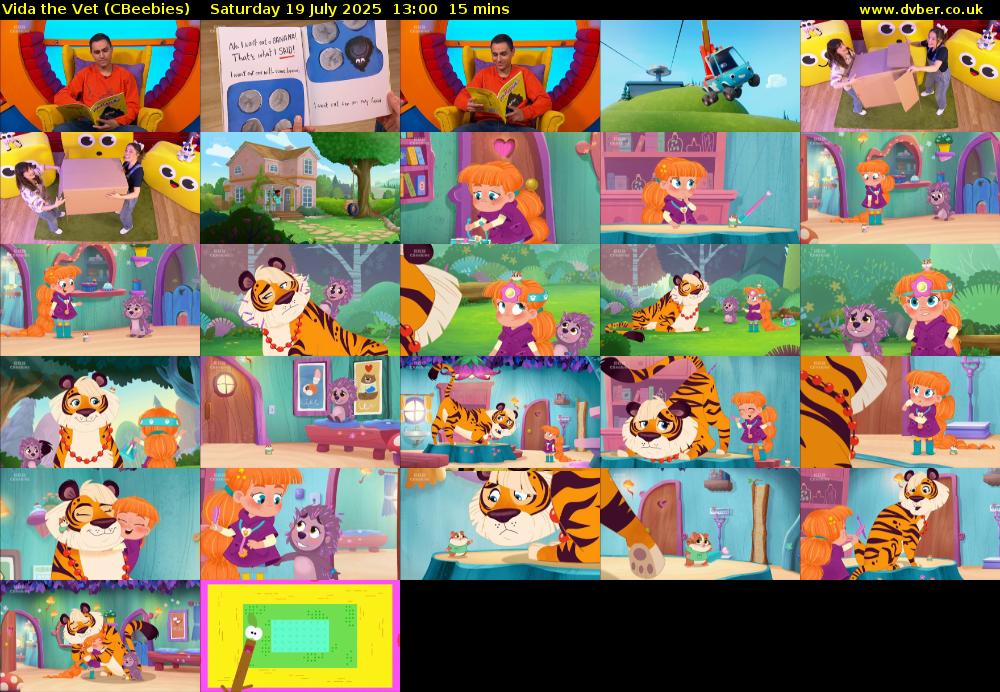 Vida the Vet (CBeebies) Saturday 19 July 2025 13:00 - 13:15