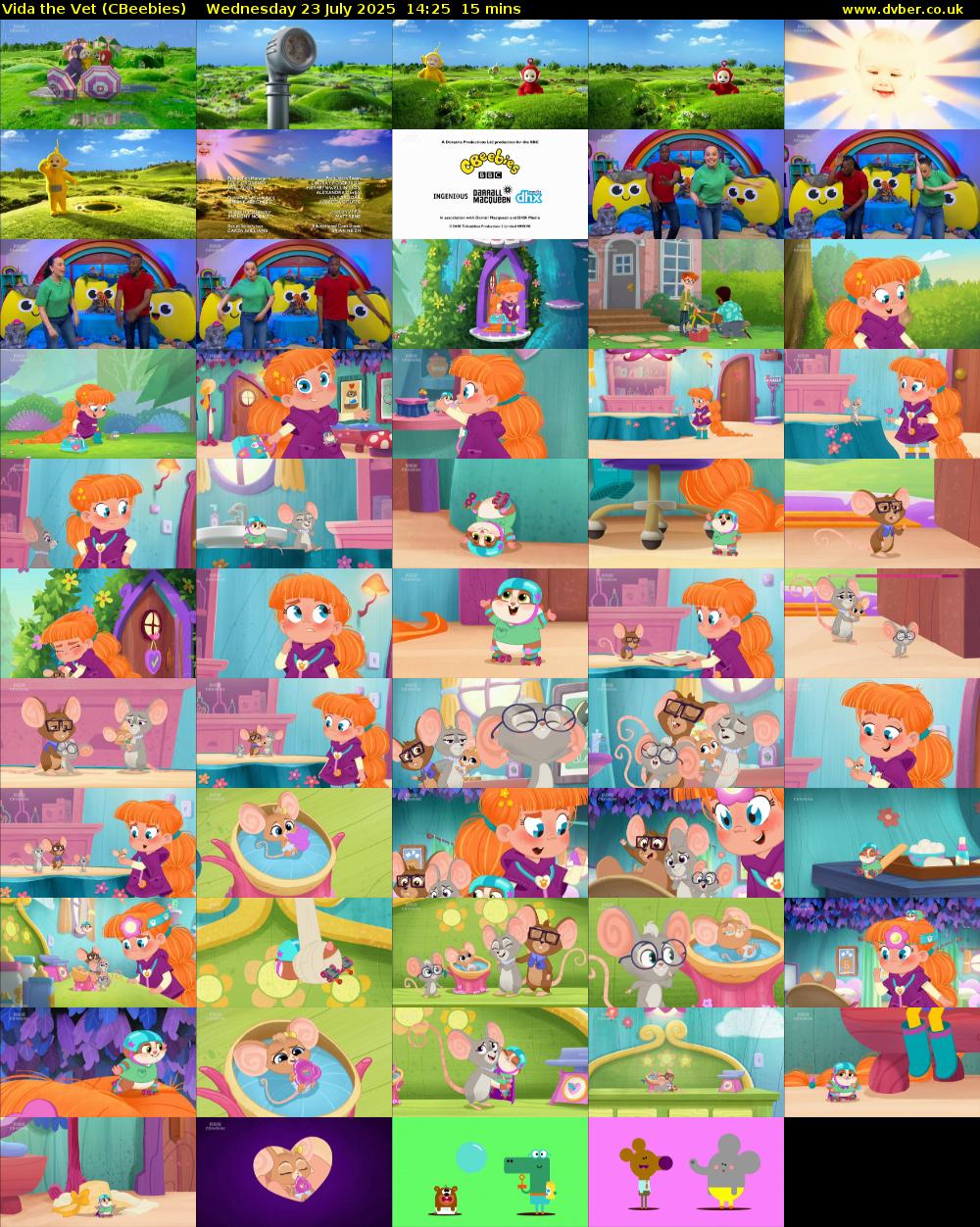 Vida the Vet (CBeebies) Wednesday 23 July 2025 14:25 - 14:40