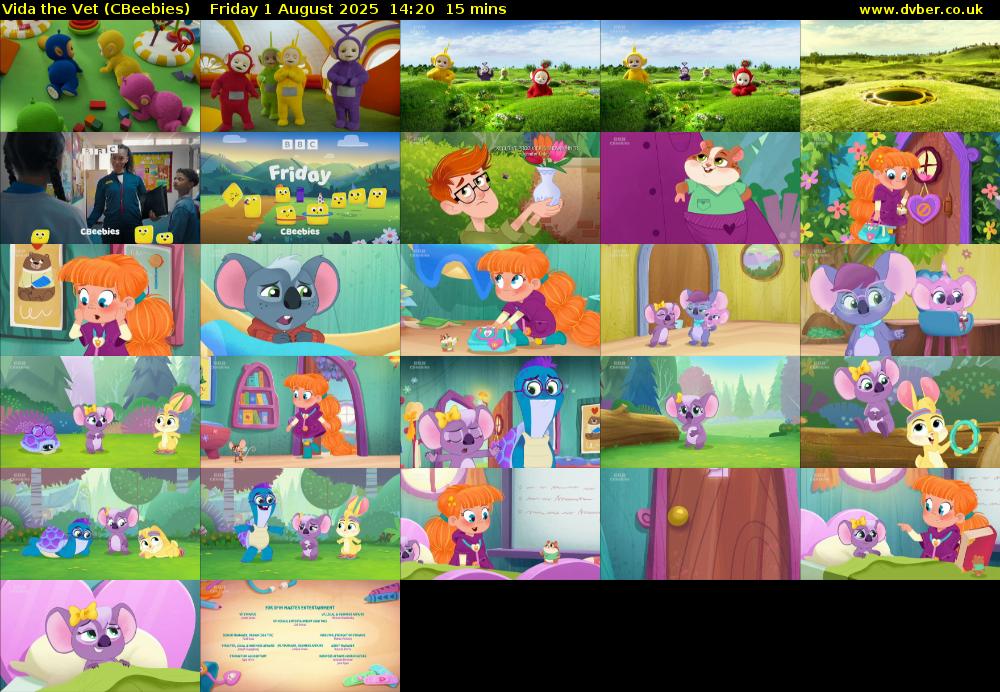 Vida the Vet (CBeebies) Friday 1 August 2025 14:20 - 14:35