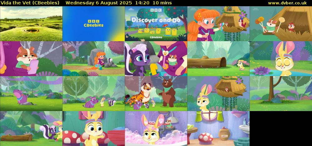 Vida the Vet (CBeebies) Wednesday 6 August 2025 14:20 - 14:30