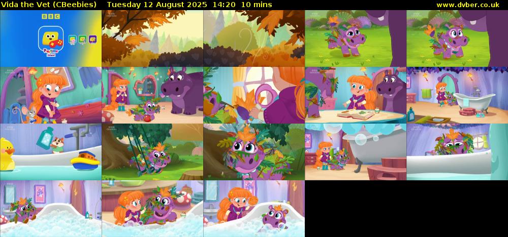 Vida the Vet (CBeebies) Tuesday 12 August 2025 14:20 - 14:30