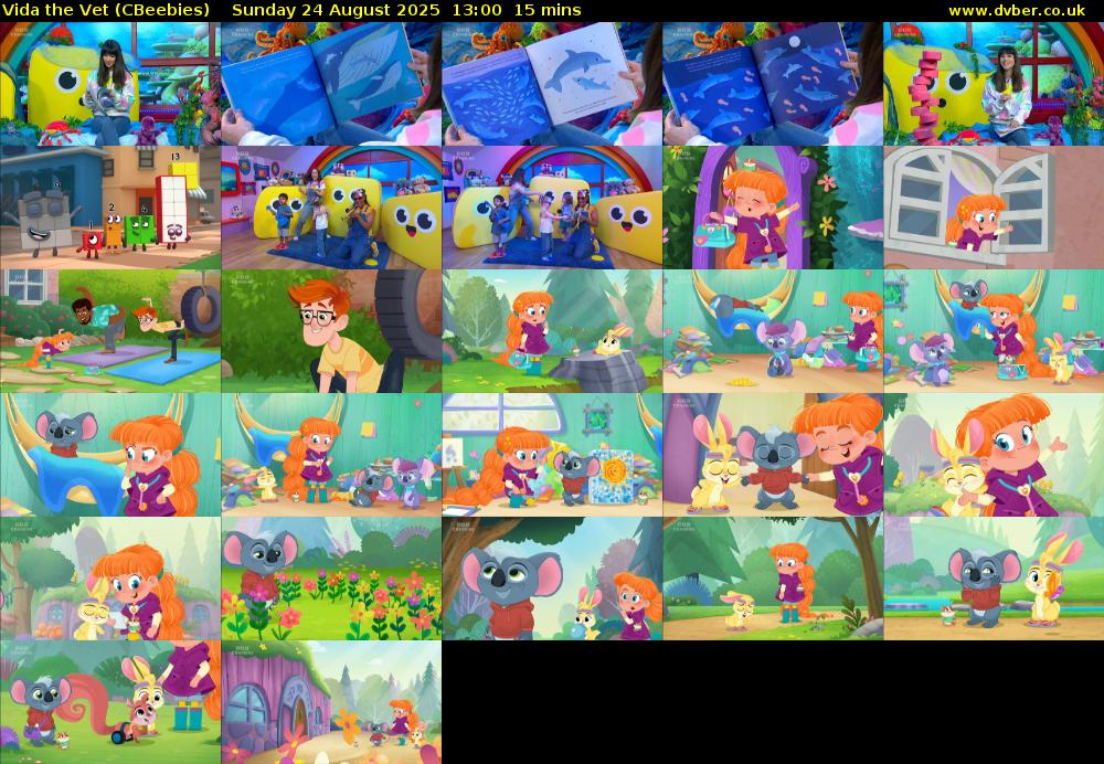 Vida the Vet (CBeebies) Sunday 24 August 2025 13:00 - 13:15