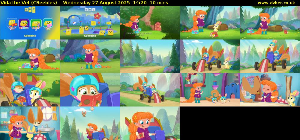 Vida the Vet (CBeebies) Wednesday 27 August 2025 14:20 - 14:30