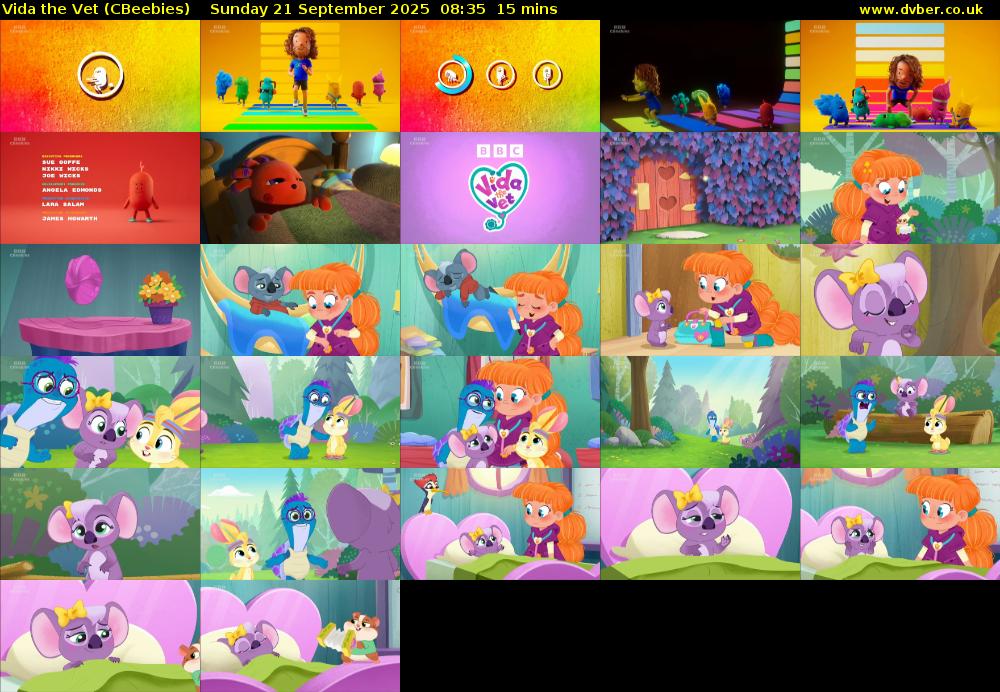 Vida the Vet (CBeebies) Sunday 21 September 2025 08:35 - 08:50
