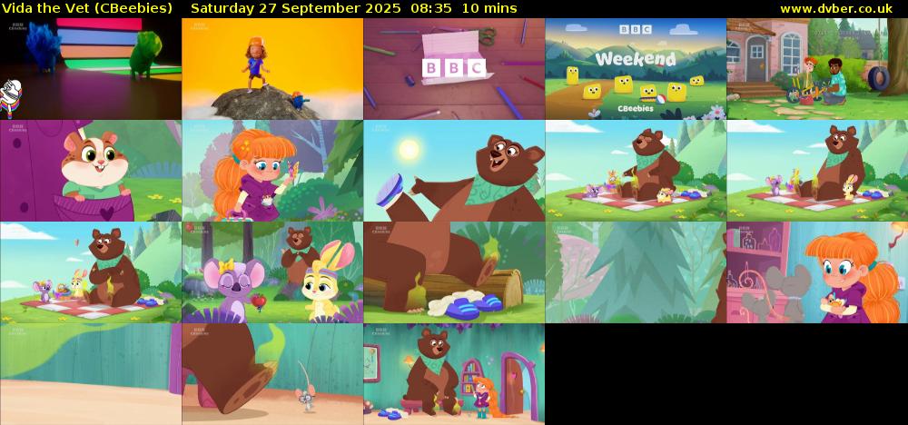 Vida the Vet (CBeebies) Saturday 27 September 2025 08:35 - 08:45