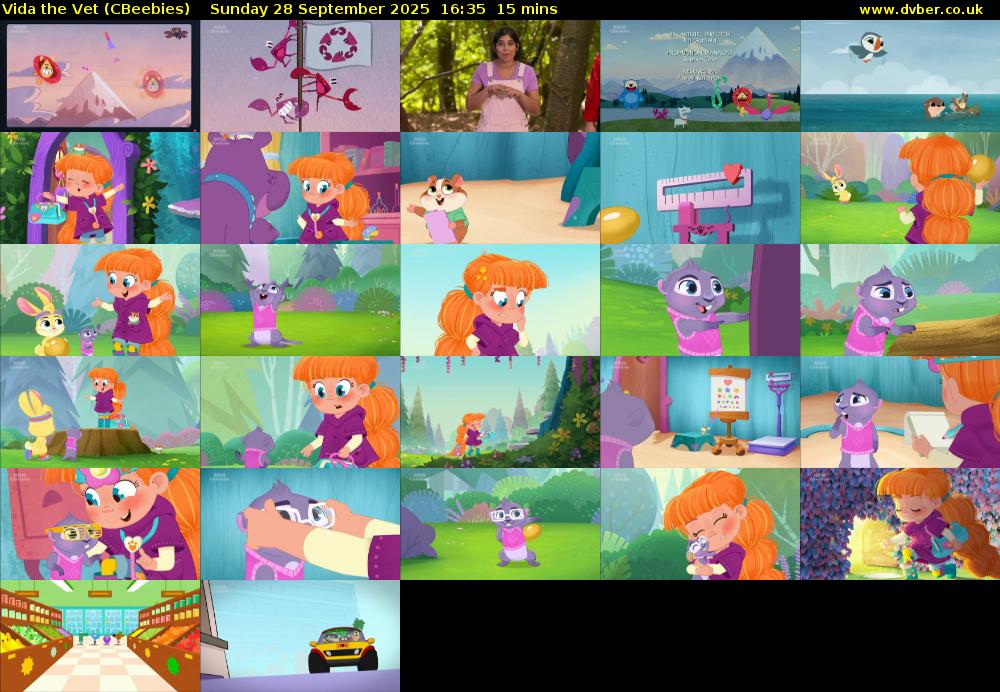 Vida the Vet (CBeebies) Sunday 28 September 2025 16:35 - 16:50