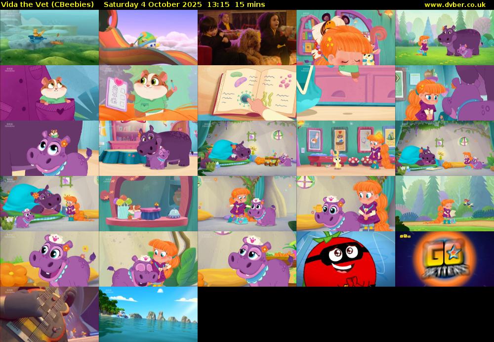 Vida the Vet (CBeebies) Saturday 4 October 2025 13:15 - 13:30