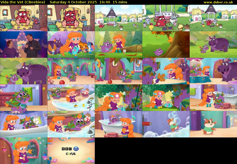 Vida the Vet (CBeebies) Saturday 4 October 2025 16:40 - 16:55