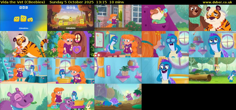 Vida the Vet (CBeebies) Sunday 5 October 2025 13:15 - 13:25