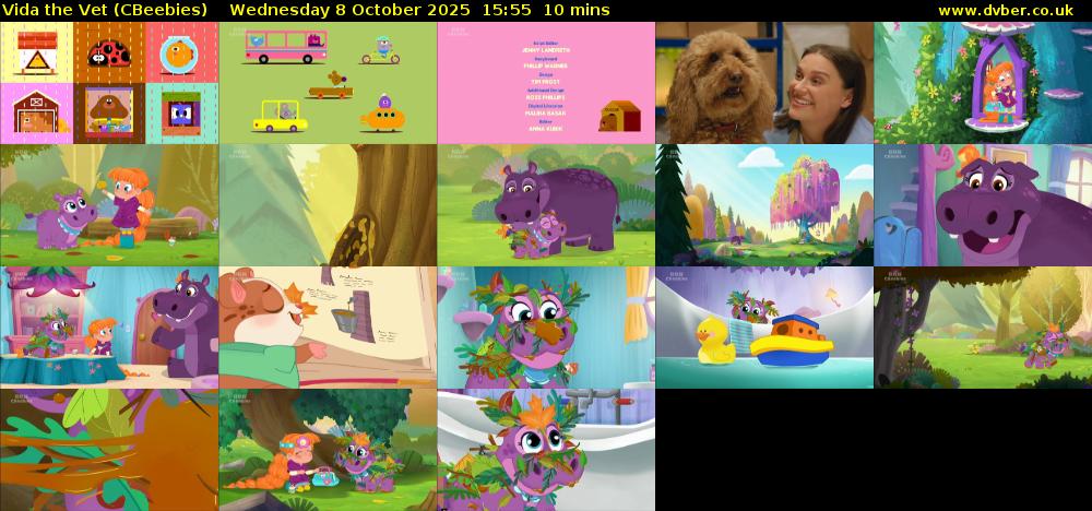 Vida the Vet (CBeebies) Wednesday 8 October 2025 15:55 - 16:05