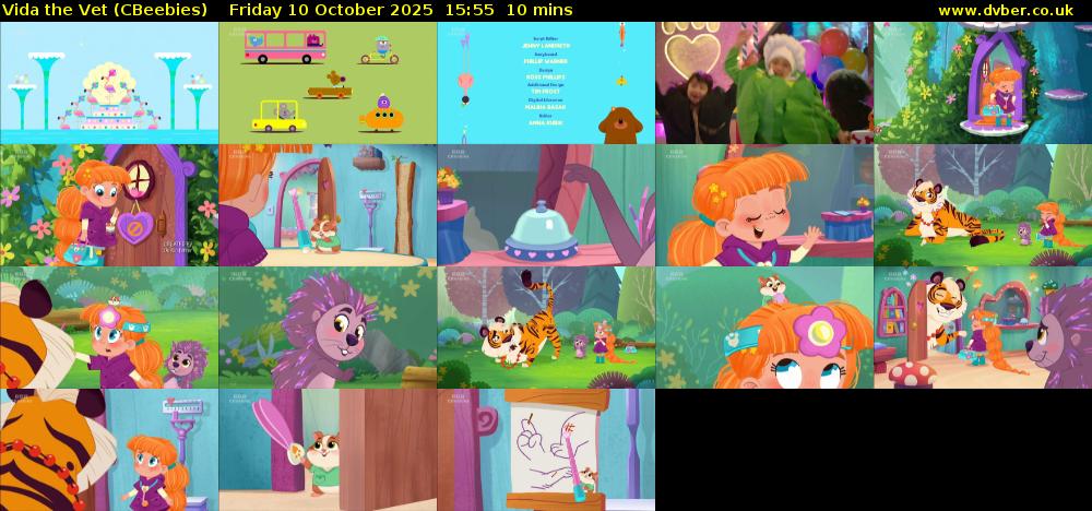 Vida the Vet (CBeebies) Friday 10 October 2025 15:55 - 16:05