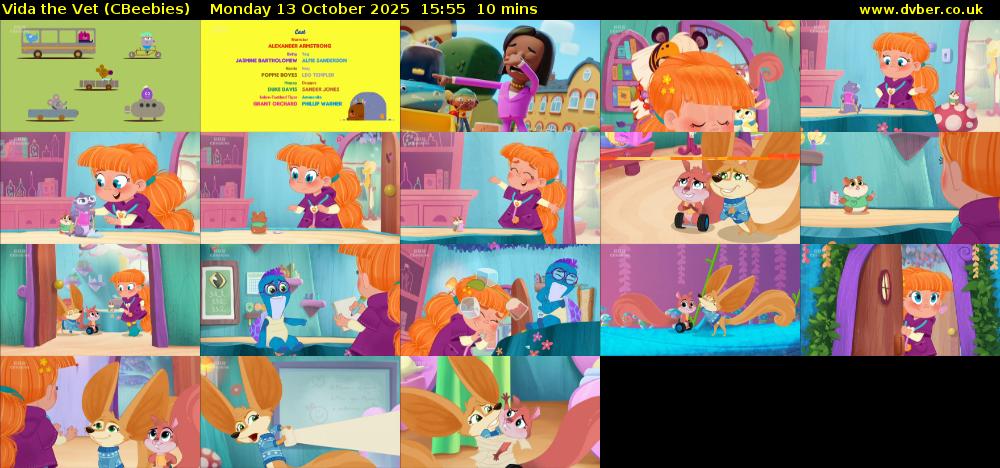 Vida the Vet (CBeebies) Monday 13 October 2025 15:55 - 16:05