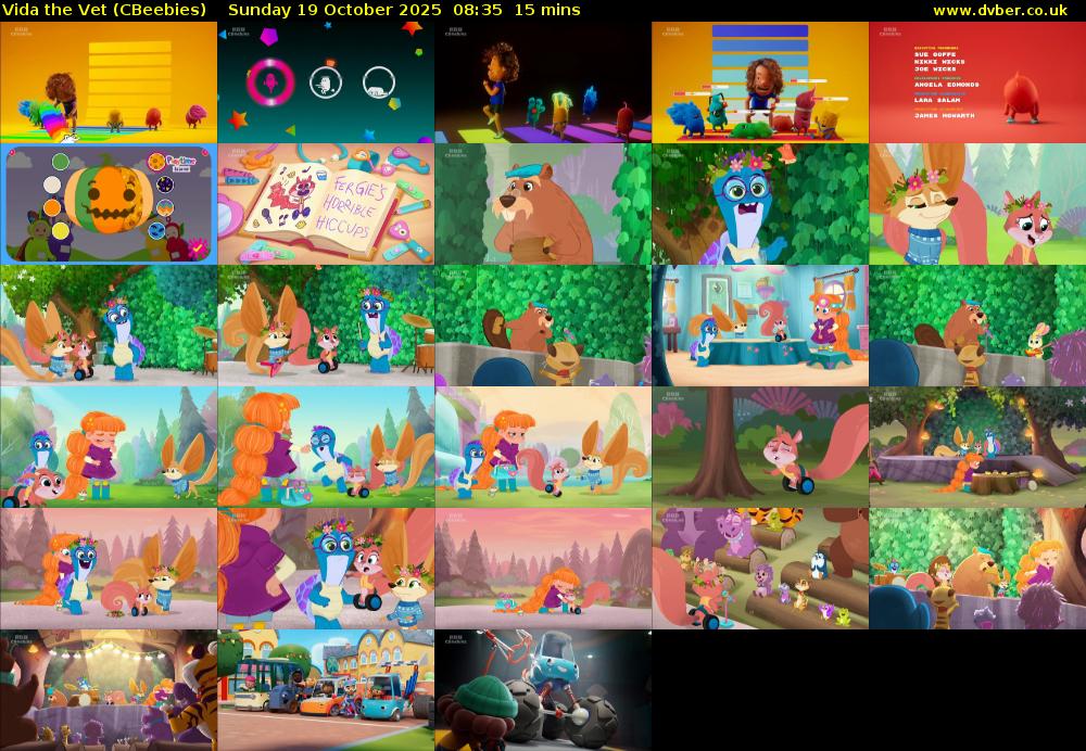 Vida the Vet (CBeebies) Sunday 19 October 2025 08:35 - 08:50