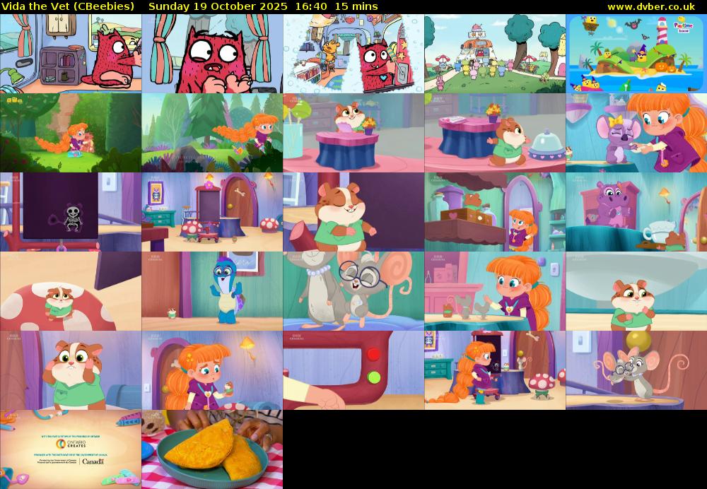Vida the Vet (CBeebies) Sunday 19 October 2025 16:40 - 16:55