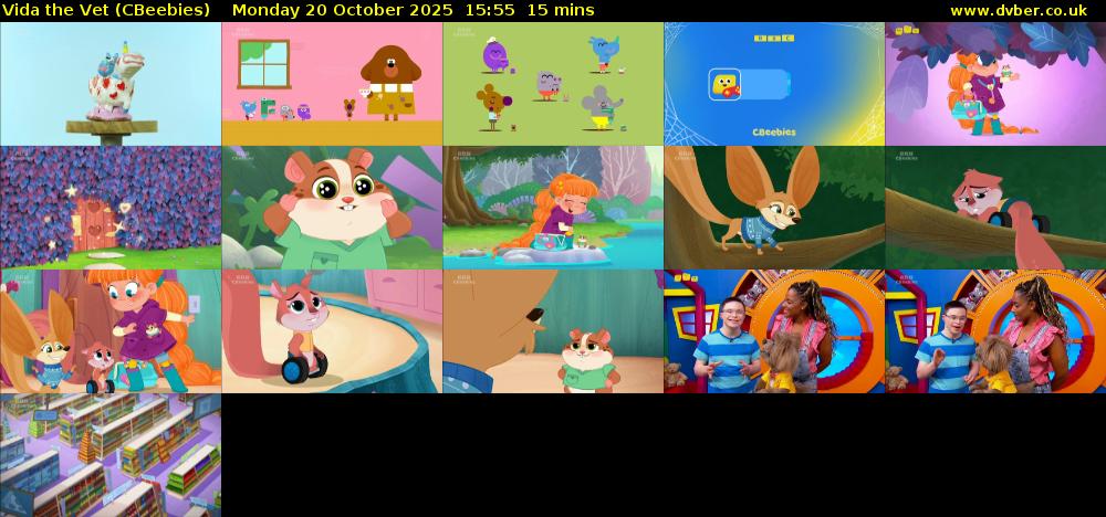 Vida the Vet (CBeebies) Monday 20 October 2025 15:55 - 16:10