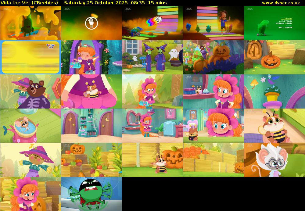 Vida the Vet (CBeebies) Saturday 25 October 2025 08:35 - 08:50