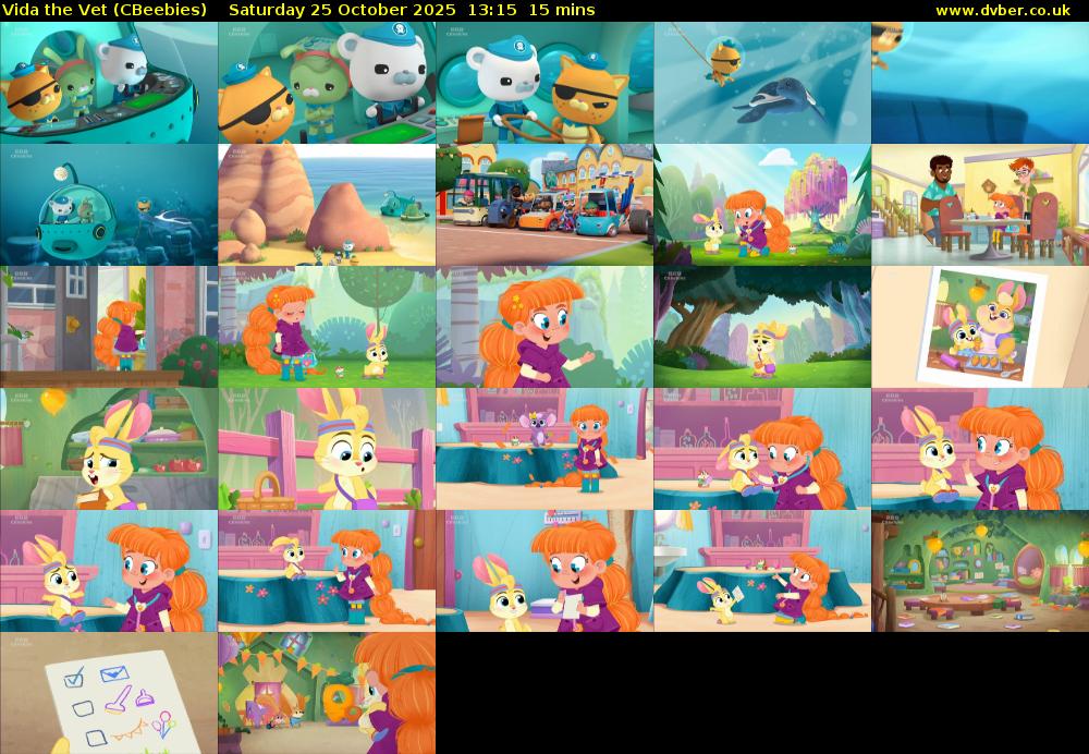Vida the Vet (CBeebies) Saturday 25 October 2025 13:15 - 13:30