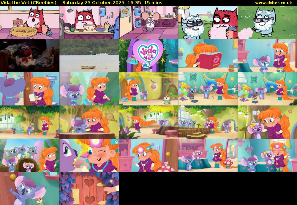 Vida the Vet (CBeebies) Saturday 25 October 2025 16:35 - 16:50