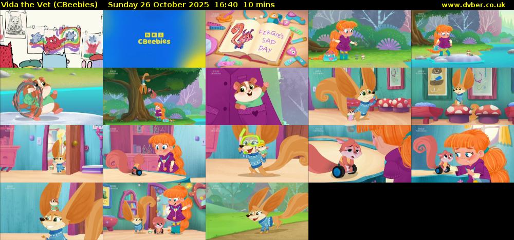 Vida the Vet (CBeebies) Sunday 26 October 2025 16:40 - 16:50