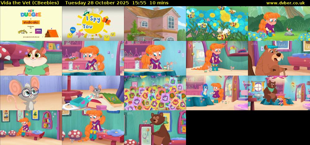 Vida the Vet (CBeebies) Tuesday 28 October 2025 15:55 - 16:05