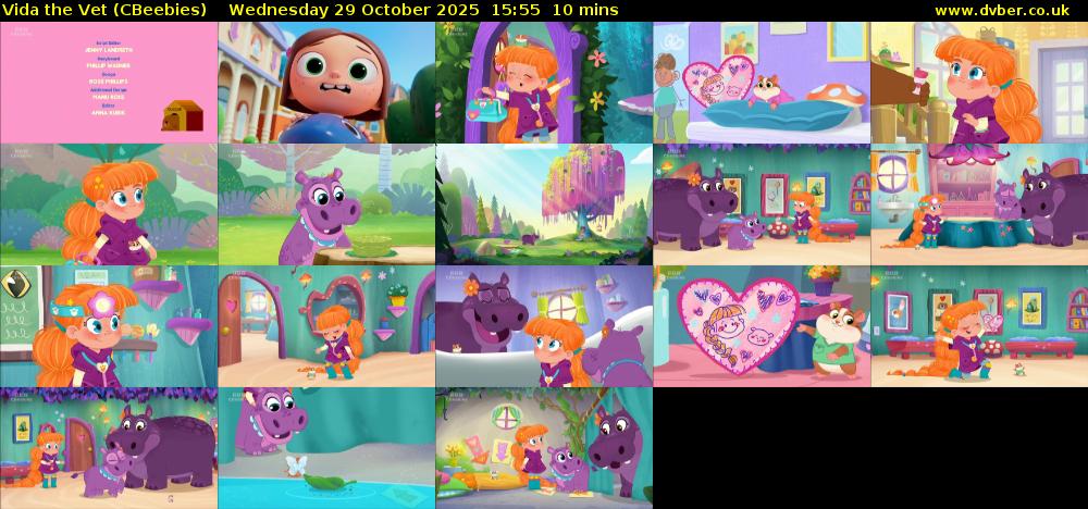 Vida the Vet (CBeebies) Wednesday 29 October 2025 15:55 - 16:05