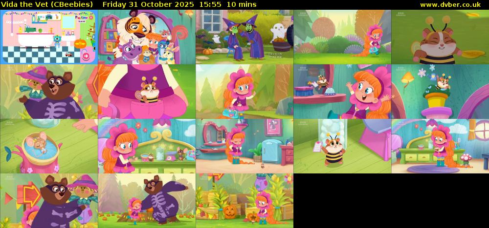 Vida the Vet (CBeebies) Friday 31 October 2025 15:55 - 16:05