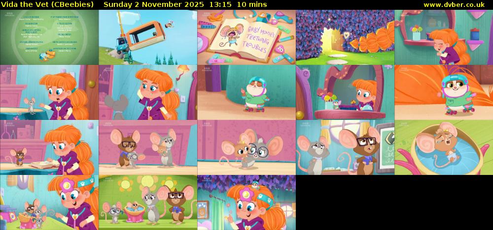 Vida the Vet (CBeebies) Sunday 2 November 2025 13:15 - 13:25