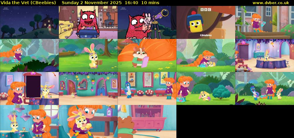 Vida the Vet (CBeebies) Sunday 2 November 2025 16:40 - 16:50