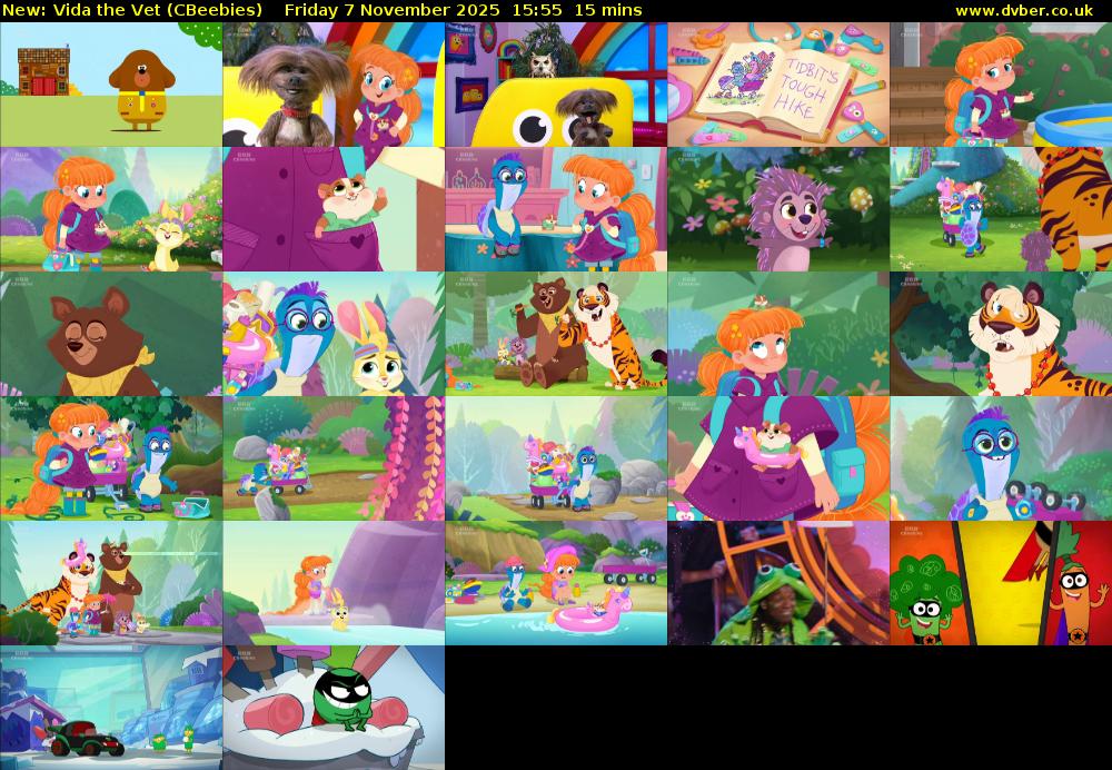 Vida the Vet (CBeebies) Friday 7 November 2025 15:55 - 16:10