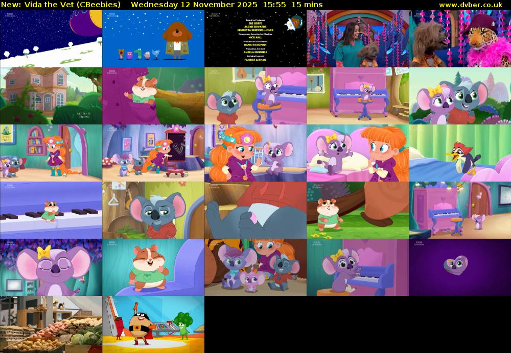 Vida the Vet (CBeebies) Wednesday 12 November 2025 15:55 - 16:10