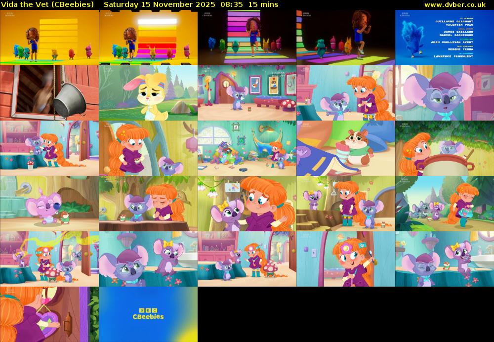 Vida the Vet (CBeebies) Saturday 15 November 2025 08:35 - 08:50