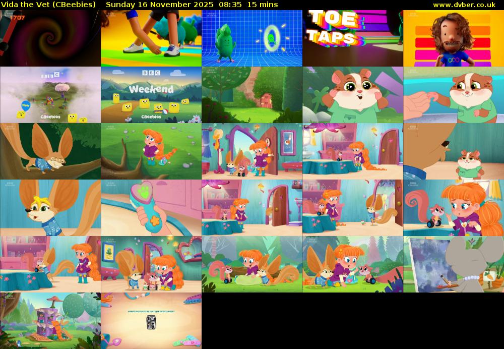 Vida the Vet (CBeebies) Sunday 16 November 2025 08:35 - 08:50