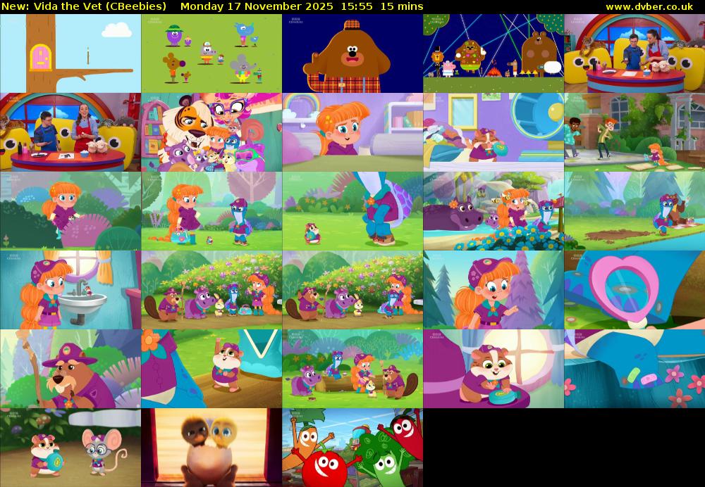 Vida the Vet (CBeebies) Monday 17 November 2025 15:55 - 16:10