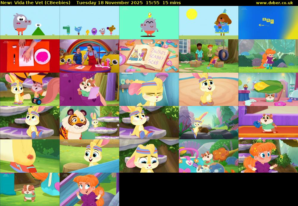 Vida the Vet (CBeebies) Tuesday 18 November 2025 15:55 - 16:10