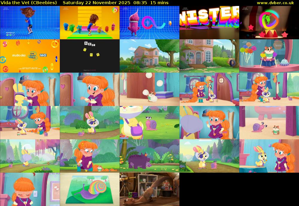 Vida the Vet (CBeebies) Saturday 22 November 2025 08:35 - 08:50