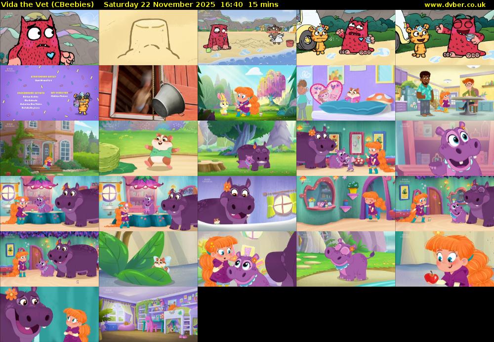 Vida the Vet (CBeebies) Saturday 22 November 2025 16:40 - 16:55