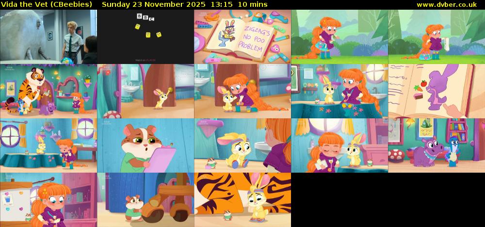 Vida the Vet (CBeebies) Sunday 23 November 2025 13:15 - 13:25