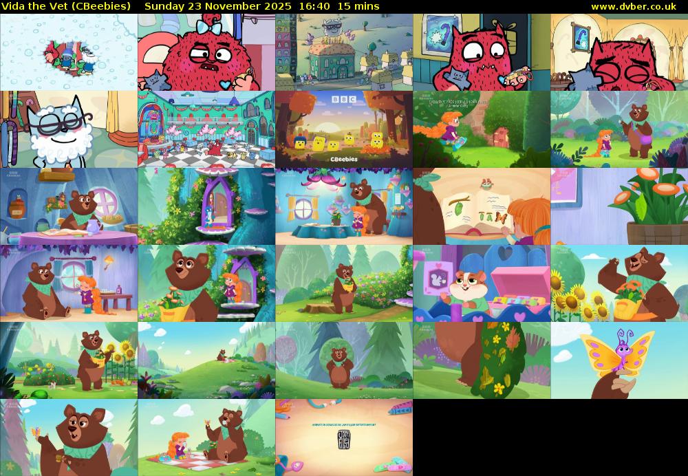 Vida the Vet (CBeebies) Sunday 23 November 2025 16:40 - 16:55