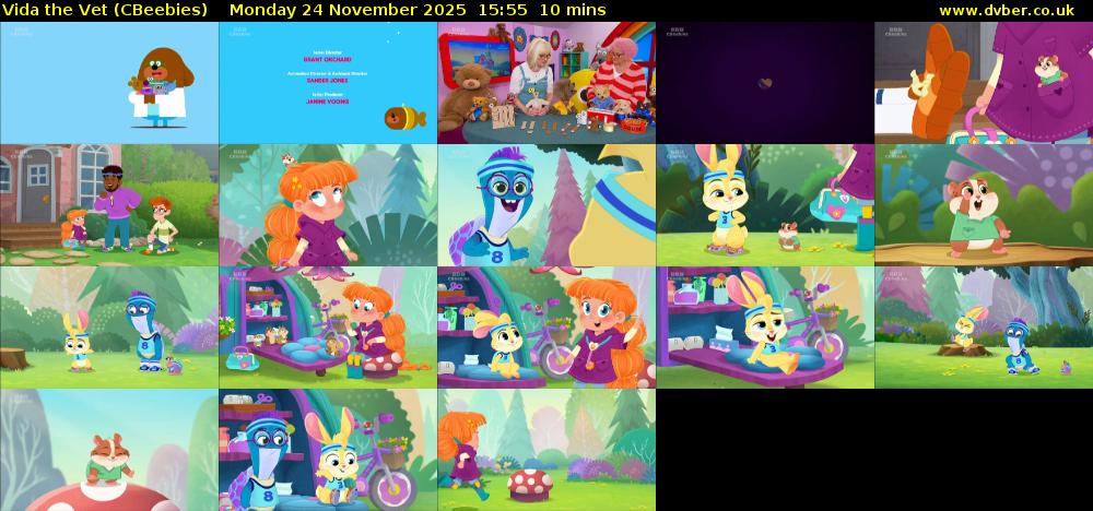 Vida the Vet (CBeebies) Monday 24 November 2025 15:55 - 16:05