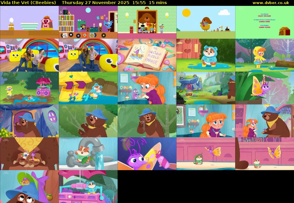 Vida the Vet (CBeebies) Thursday 27 November 2025 15:55 - 16:10