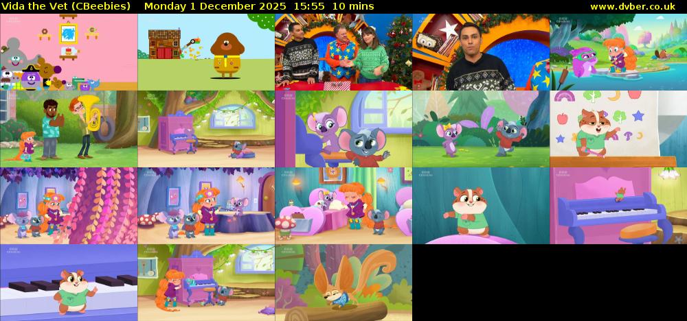 Vida the Vet (CBeebies) Monday 1 December 2025 15:55 - 16:05