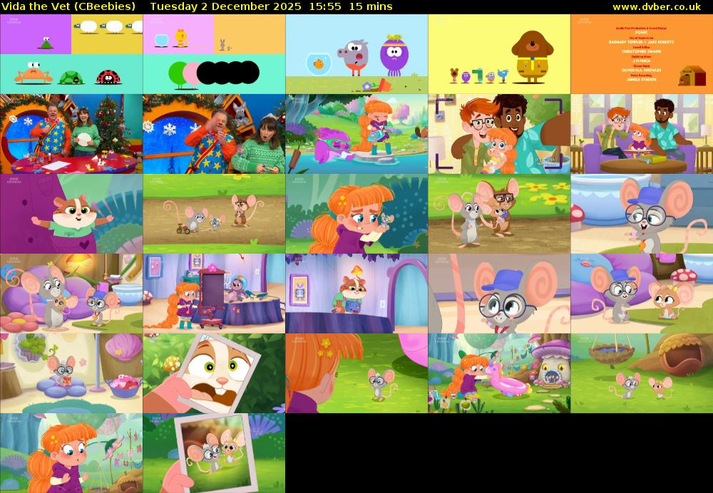 Vida the Vet (CBeebies) Tuesday 2 December 2025 15:55 - 16:10