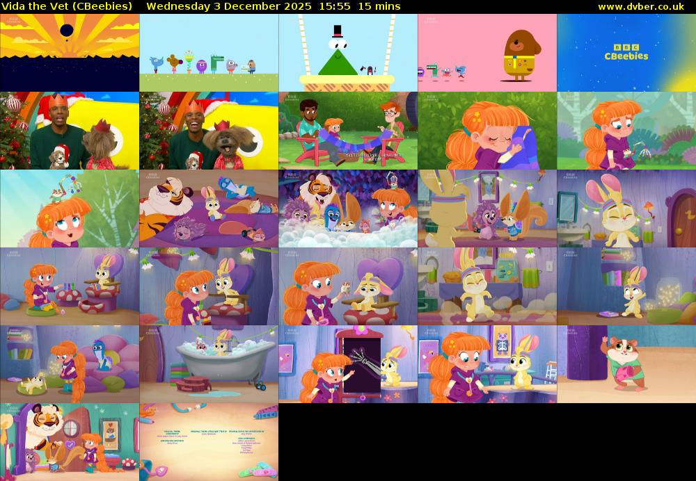 Vida the Vet (CBeebies) Wednesday 3 December 2025 15:55 - 16:10